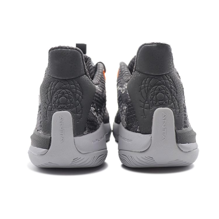 New Anta Sky Body 5 Cushioning Anti Slip And Wear Resistant Mid Top Basketball Shoes Gray 112211605-4