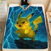Pikachu  Print Flannel Blanket, High Quality Comfortable for All Seasons, Home Decor, Warmth and Comfort