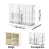 Plastic Cosmetic Storage Box Large Capacity Transparent Drawer Style Storage Box with Drawers Dust-Proof Cosmetic Display Case