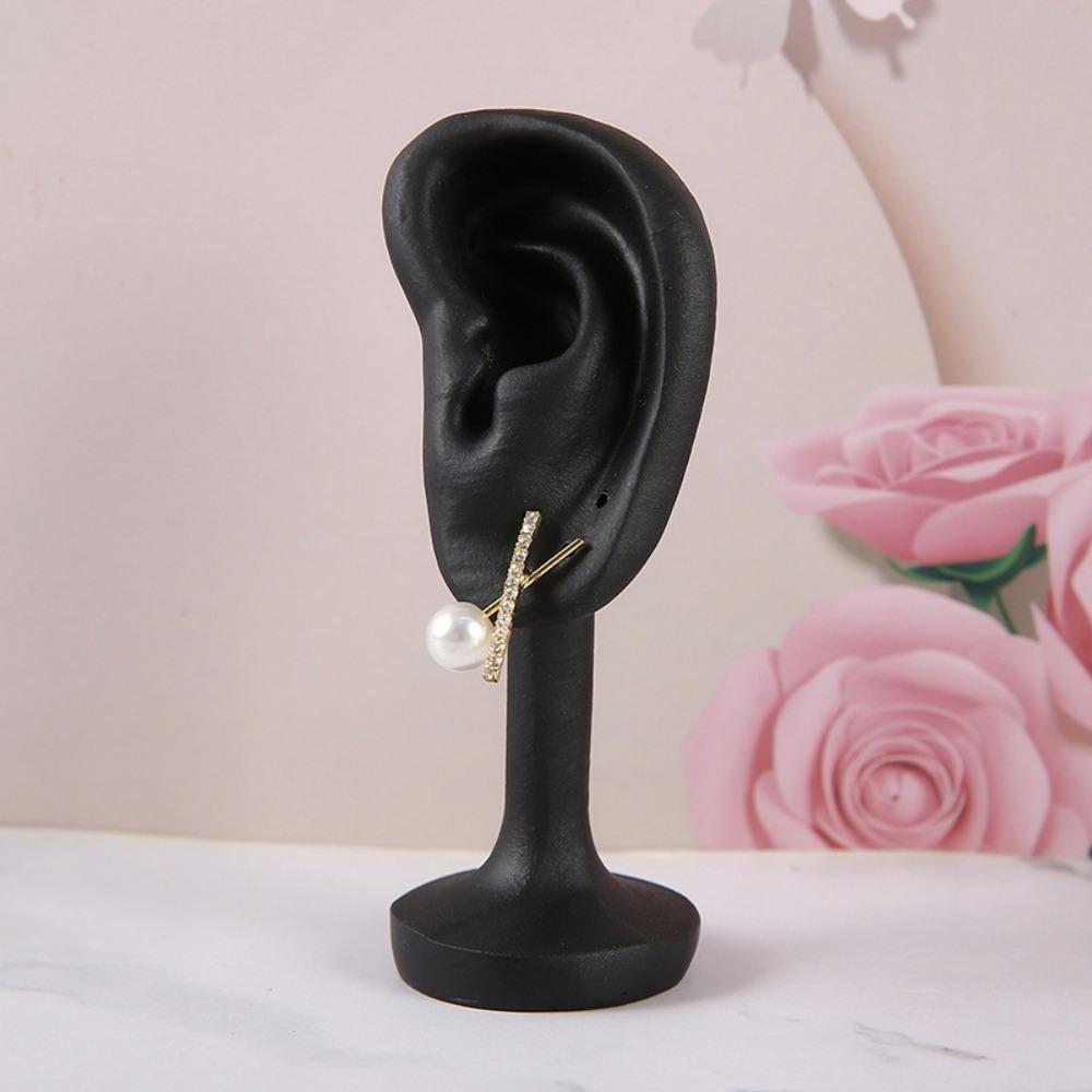 Ear Shaped Ear Studs Organizer Holder Rack Portable Earring Showcase  for Earrings