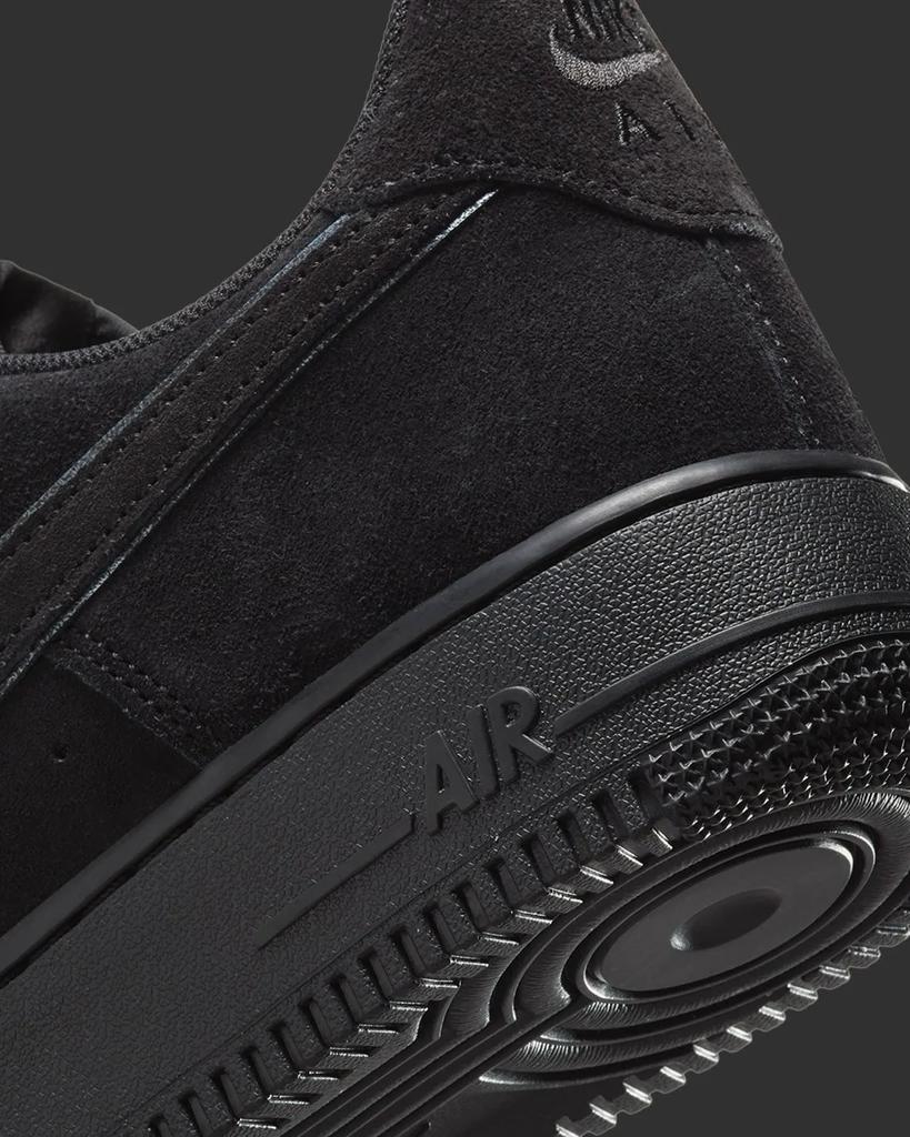 Nike Air Force 1 Slip Resistant Abrasion Resistant Low top Skateboard Shoes Men's Black HQ1966-002