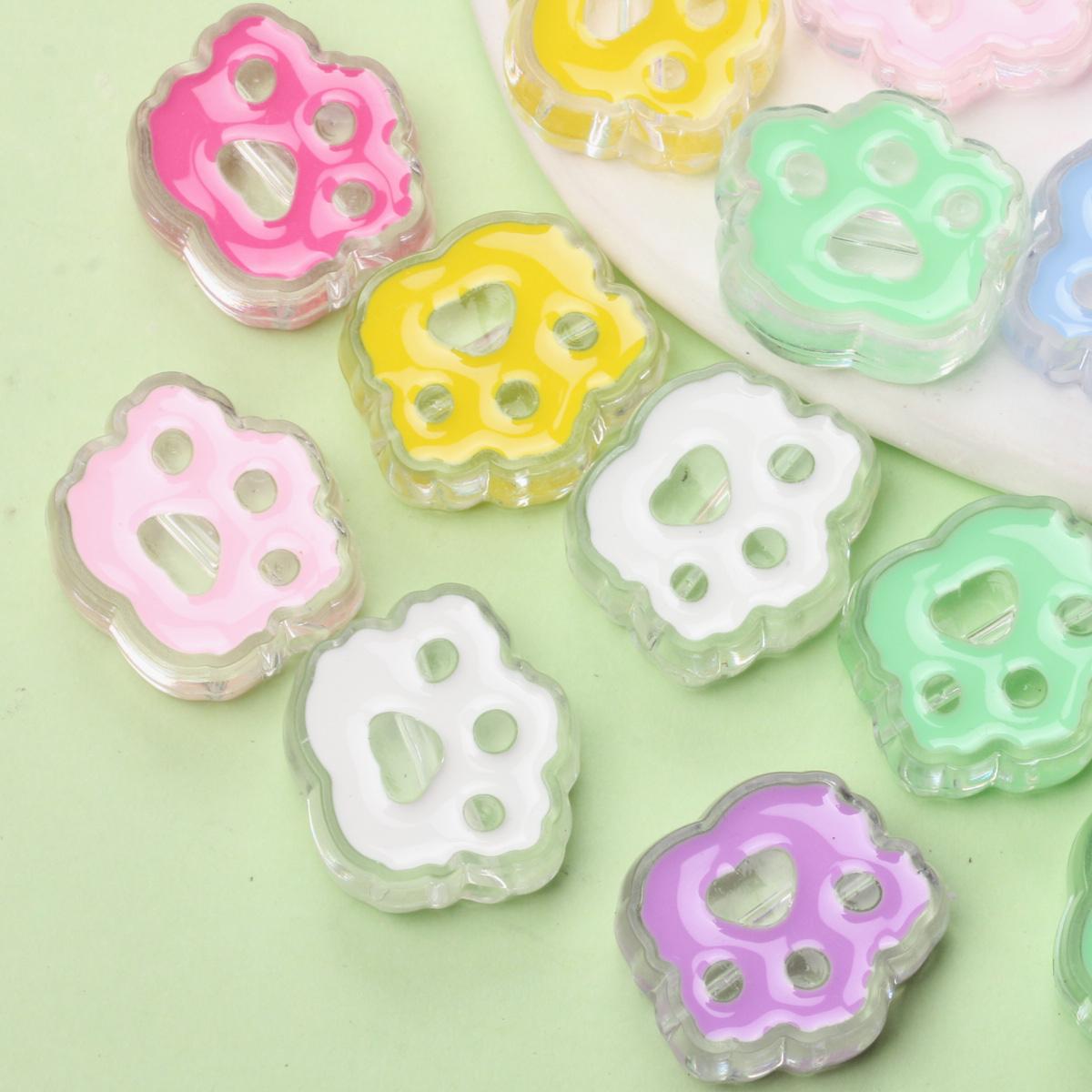 

30 шт. Подвески Подвески Мультфильм Кошачья Лапа Бусины Для Изготовления Ювелирных Изделий Аксессуары Капающее Масло Серьги Браслет Плавающие Аксессуары