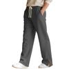 2026 New Style European Loose-Fitting New Style Casual Straight Knitted Ribbed Outdoor Date and Sport Pants European Size