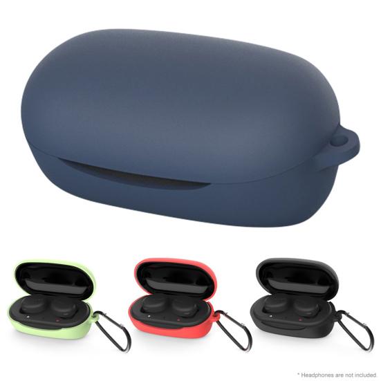 Earphones Case Solid Anti-drop Silicone Earphones Protective Case for Sony WF-XB700