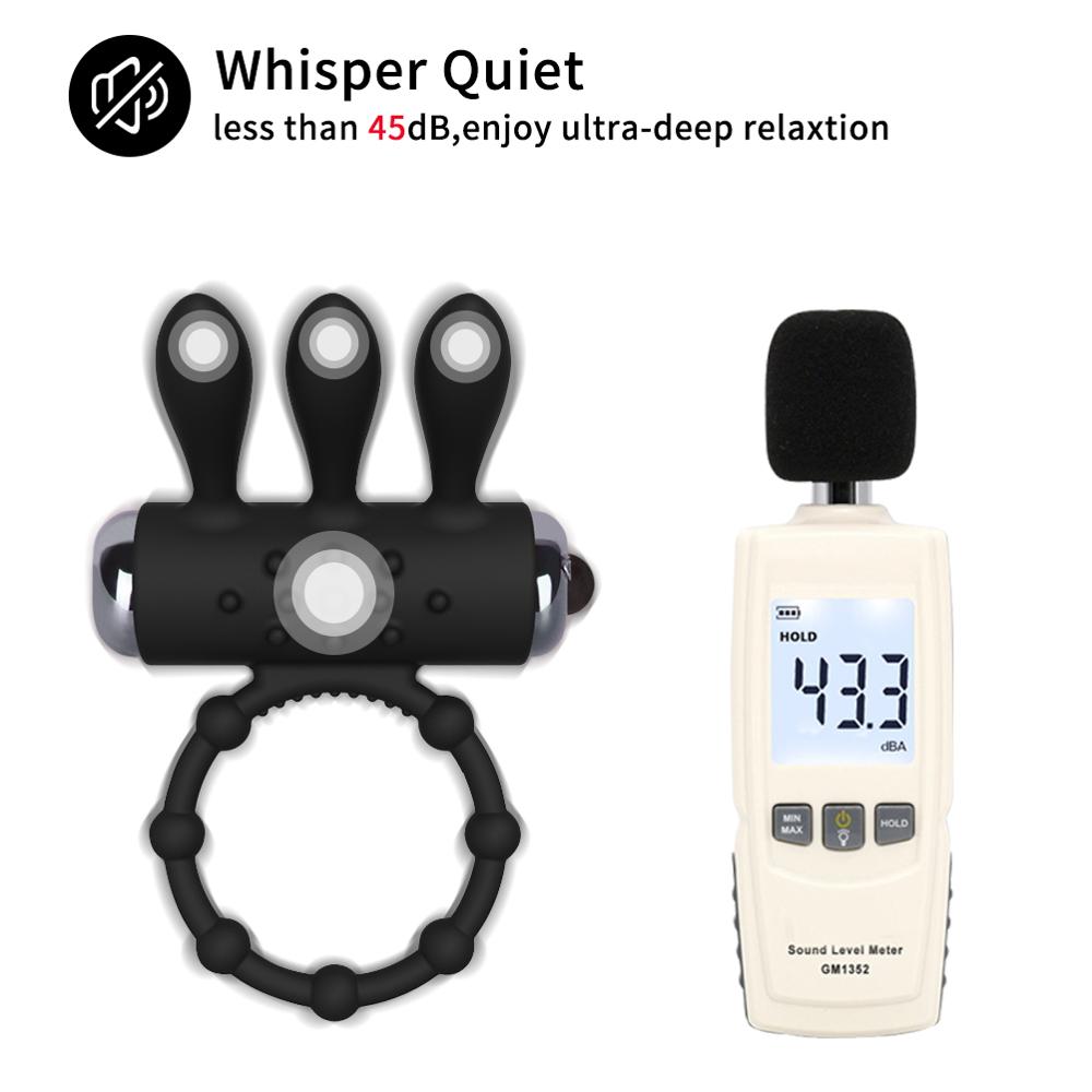 Vibrating Cock Ring Male Penis Ring Delay Lock Ejaculation Clitoris Stimulate Vibrator Sex Toy For Adult Couples Women Sexshop