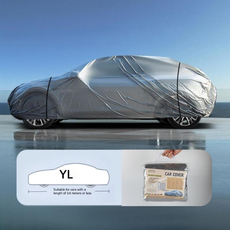 Vehicle Cover Full Body Protection Waterproof Dustproof UV Resistant Universal Heavy Duty Vehicle Protector for Parking