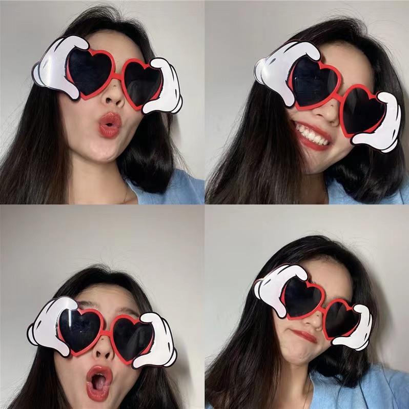 Sunglasses Women Funny Sunglasses Birthday Party Photo Glasses Love Shaped Props and Glasses