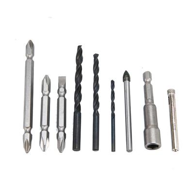 Spiralbohrerhülse Schraubendreherbit-Set Hand-Elektrobohrer Zubehör #1