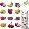 12Pcs Diamond Painting Kits Rhinestone Refrigerator Gem Crafts Diamond Art Magnets Refrigerator Magnet for Decor Gift