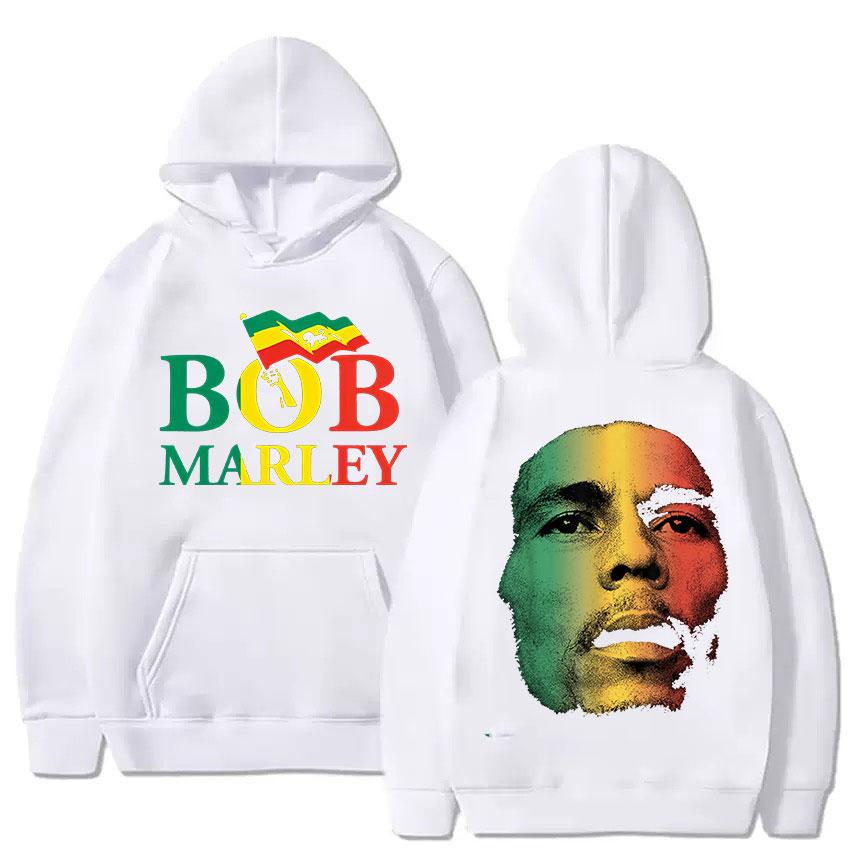 Rapper Bob Marley 2025 New Album Graphic Hoody Unisex Hip Hop Oversized Sweatshirt Fashion Fleece Long Sleeve Hoodies Streetwear