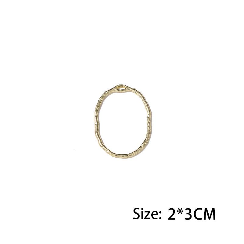 10Pcs Alloy Hollow Frame Open Back Bezel Pendants Geometric Charms For Diy Jewelry Making Earrings Necklace Supllies