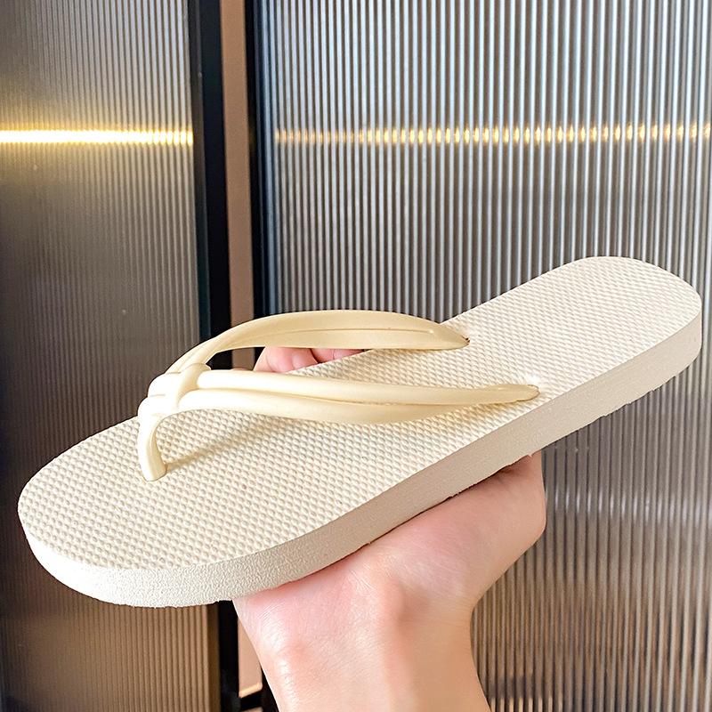 Flip-flops, Summer Fairy Style, Students Wear Thick-soled Non-slip Fashion, Beach Pinch Feet, Cool Slippers