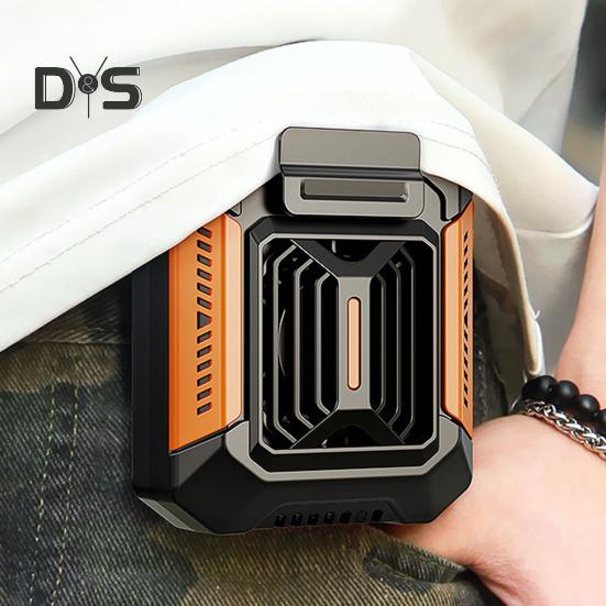 Waist Hanging Cooling Fan 3 Levels Adjustable Waterproof Portable Multifunctional LED Flashlight Power Bank Mini Air Conditioner Belt Fan