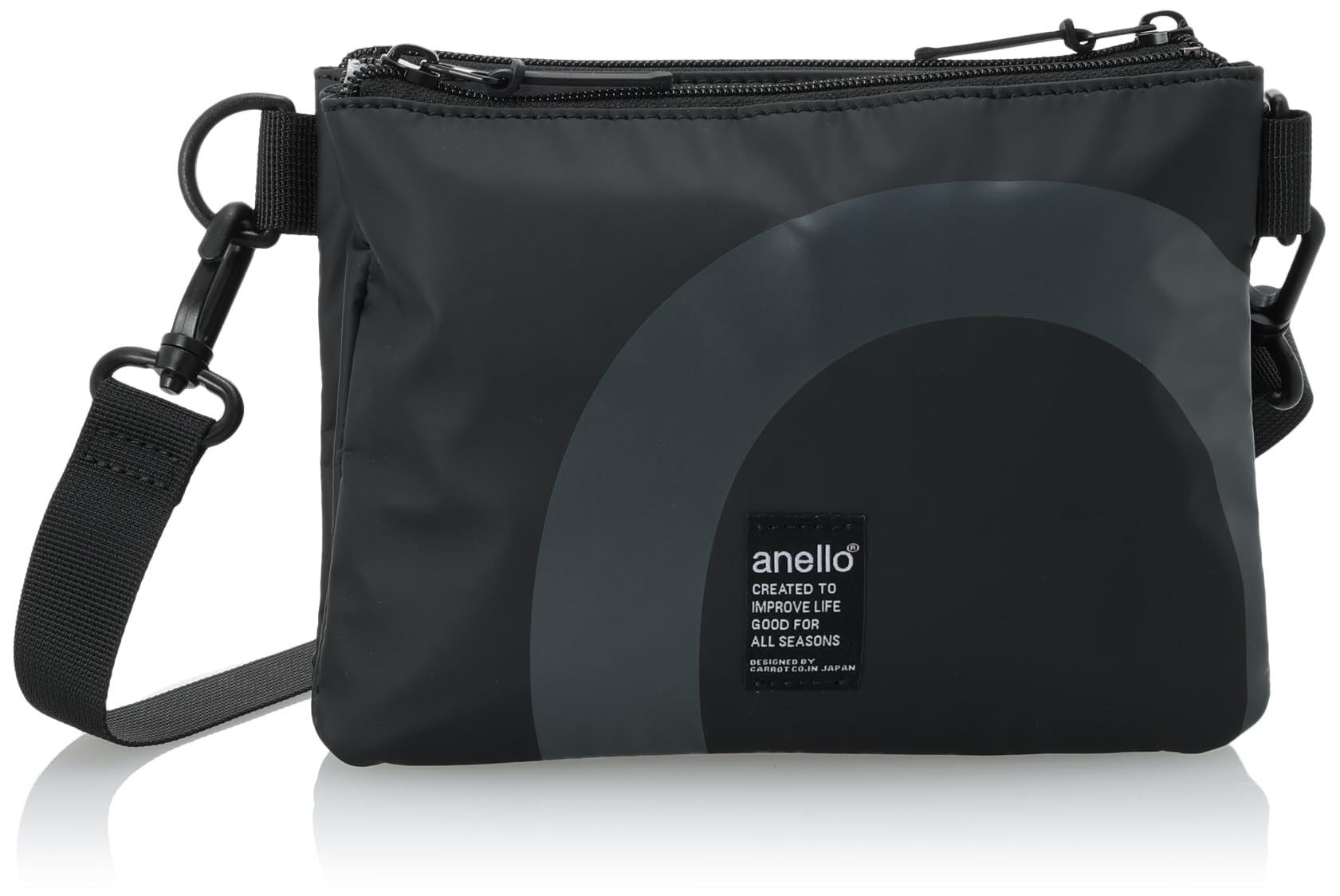 

Мини-сумка на плечо OVER LOGO AIS1205 BK [Anello]