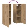 Wall Mounted TV Cabinet 4 pcs Artisan Oak Particleboard