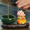 Creative Cartoon Girl Incense Burner Tang Dynasty Lady Cute Sticks Incense Tray  Housewarming Gift