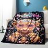 1PC Custom Name Cute Highland Cow Family Blanket Versatile,all-season Throw Suitable for the Living Room,bedroom,camping,travel,and Gift