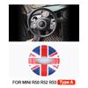 1PCS Car Steering Wheel Center Panel Car Sticker Night Jack For MINI Cooper R50 R52 R53 For Mini Cooper Interior Accessories