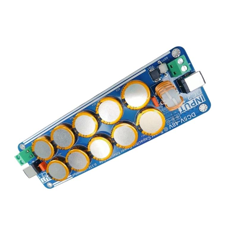 5V-48V 10A Supercapacitor Filter Board  Linears Switching for Headphone Amplifier