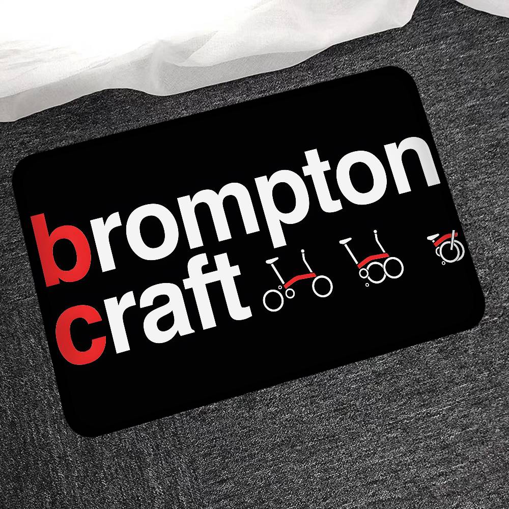 Brompton LOGO Floor Mat Non-Slip Laundry Room Mat Laundry Decor Balcony Child Living Room Bedside Mats