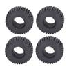4PCS Rubber Tires Wear Resistance 1 10 RC Climbing Car Tire Replacement for SCX10 115mm Diameter 40mm Width Black