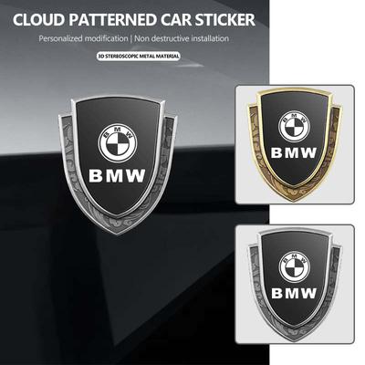 Car Metal Shield Emblem Side Fender Body Trunk Badge Sticker For M 1 3 4 5 6 7 Series M3 M6 F01 F02E34 E36 E70 F10 X6 X1