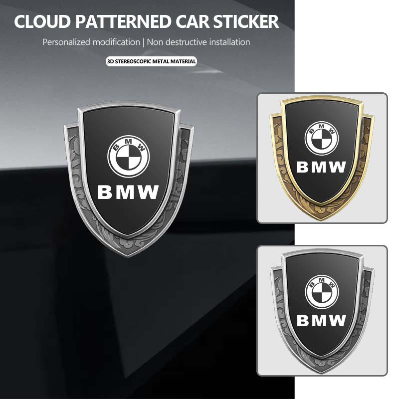 Car Metal Shield Emblem Side Fender Body Trunk Badge Sticker For BMW M 1 3 4 5 6 7 Series M3 M6 F01 F02E34 E36 E70 F10 X6 X1 RI3