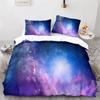 Starry Sky Galaxy Duvet Cover Natural Scenery Bedding Set Microfiber Aurora Comforter Cover King Size For Kids Adult Room Decor