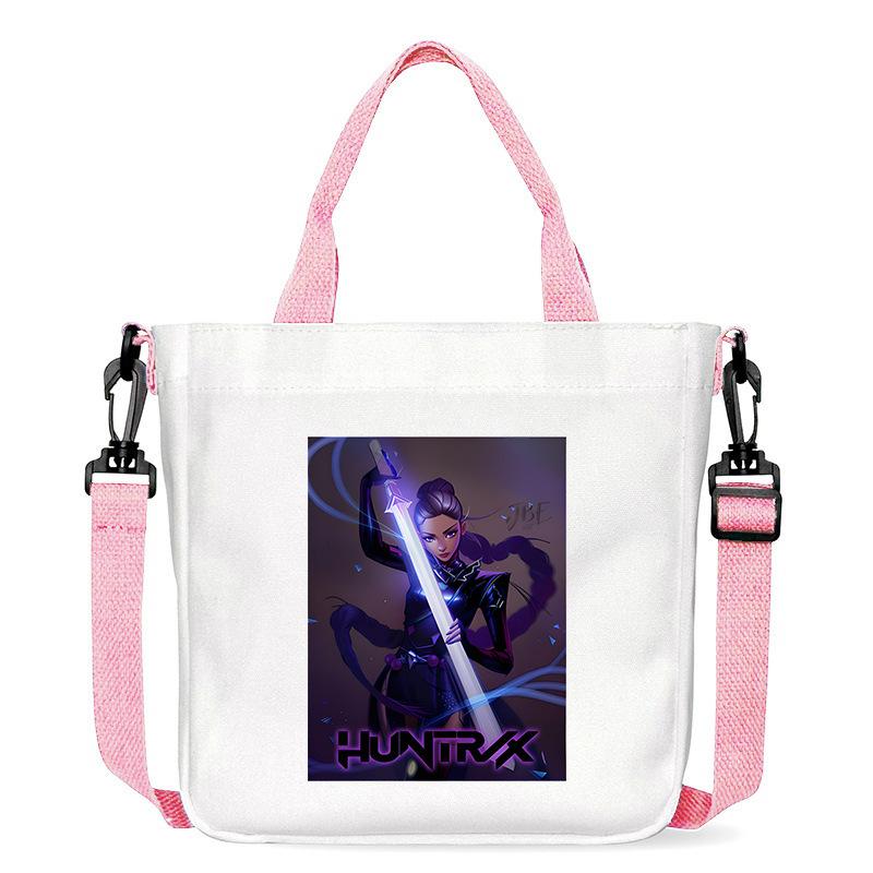 Horký prodej KPOP Dívčí skupina Demon Hunter Tištěná plátěná taška Módní dámská dojížděcí taška přes rameno crossbody