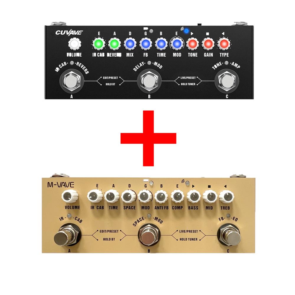 M-VAVE Cube BABY Rechargeable Multi Effects Guitar Pedal Delay Chorus Reverb Effect for Electric Guitar/Bass/Acoustic Guitar