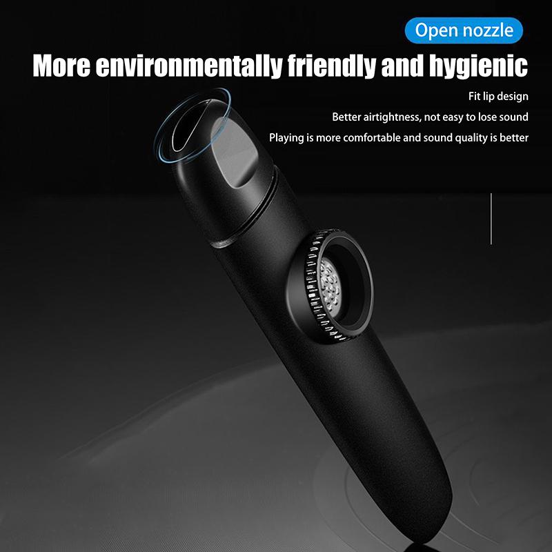 Przenośny Abs Kazoo Flet Ze Smyczą Łatwy Do Nauki Instrumenty Muzyczne Brytyjski Śmieszny Muzyczny Gwizdek Zabawka Chłopcy Dziewczynki Prezent