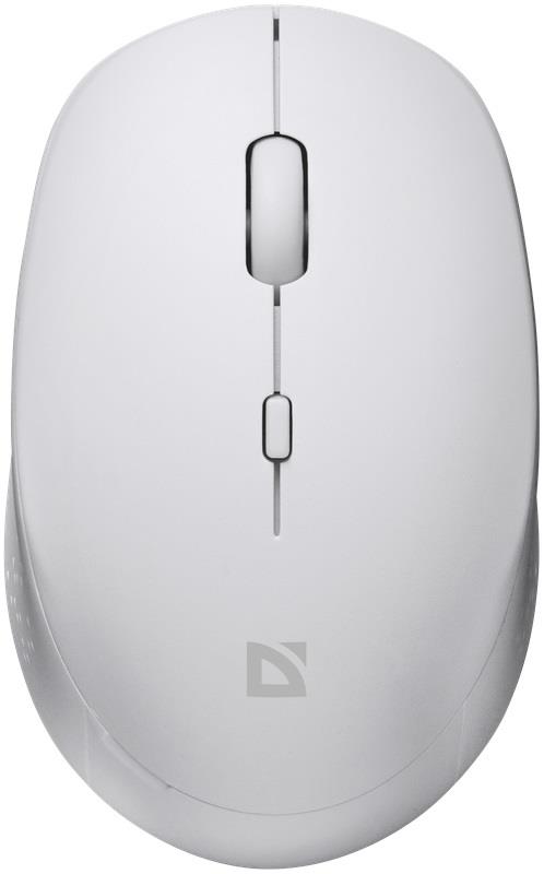 Defender AURIS MB-027 Wireless Mouse, Optical, Non-click, Silent, 1600dpi, White