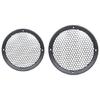 Speaker Cabinet Cover, Black Circular Front Guard with Screw Hole Frame for DIY Sound Box Repair Project Use Pack