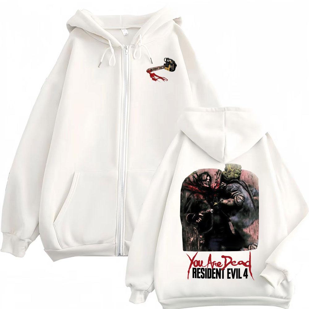 Limited You Are Dead Zipper Hoodies Resident Evil Requiem Gamer Gift Jacket Sweatshirts Men Women