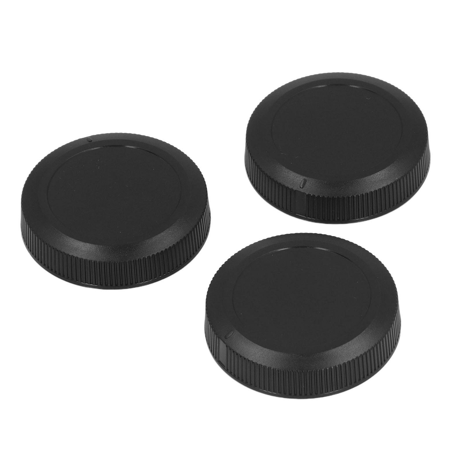 

3 шт. Защитная крышка задней линзы камеры, крышка для защиты байонета RF, крышка задней линзы для беззеркальной камеры
