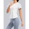 Women's Quick-Dry Fitness T-Shirt: Breathable, Slimming, Short-Sleeve Yoga & Running Wear