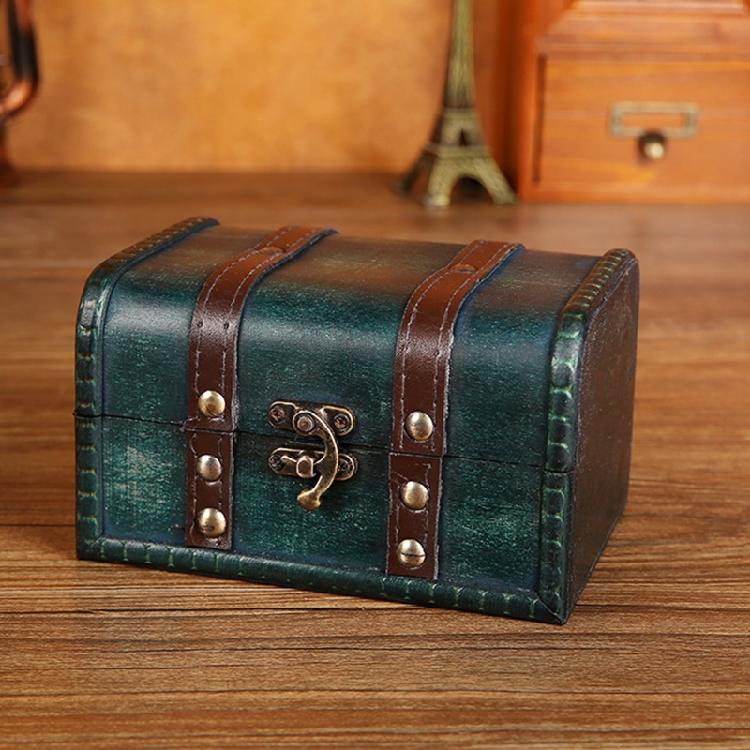 Decorative Treasure Box Vintage Wooden Large Desktop Storage Boxes for Jewelry