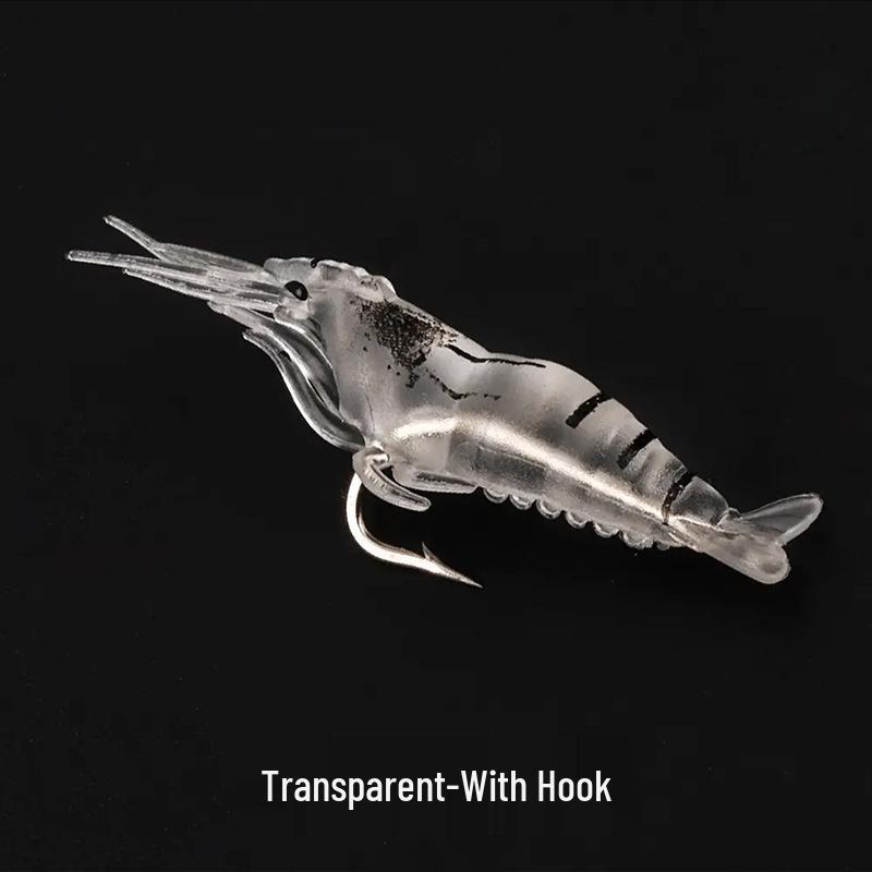 Bionic Night Glow Grass Shrimp Soft Lure for Bass and Sea Fishing.