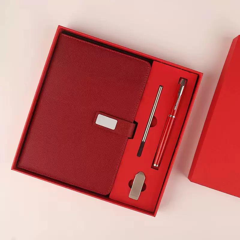 Customizable A5 Notebook Gift Set - High-Value Business Office Souvenir with Logo Printing