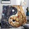 1Pc Butterfly Print Flannel Blanket, High quality Comfortable for All Seasons, Home Decor, Warmth and Comfort, Perfect for Christmas Gifts W35