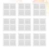 Screen Repair Patch - WINDOW MOSQUITO NET - 50pcs - Self-adhesive - 10x10 Cm - White