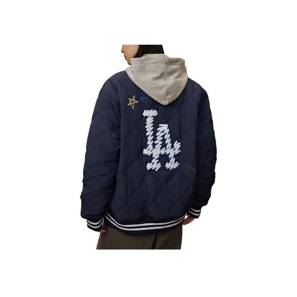 New Era X MLB Collaboration FW23 MLB Collegiate Style Los Angeles Dodgers Casual Hand-Painted Embroidered Warm Jacket Unisex jackets 13789121