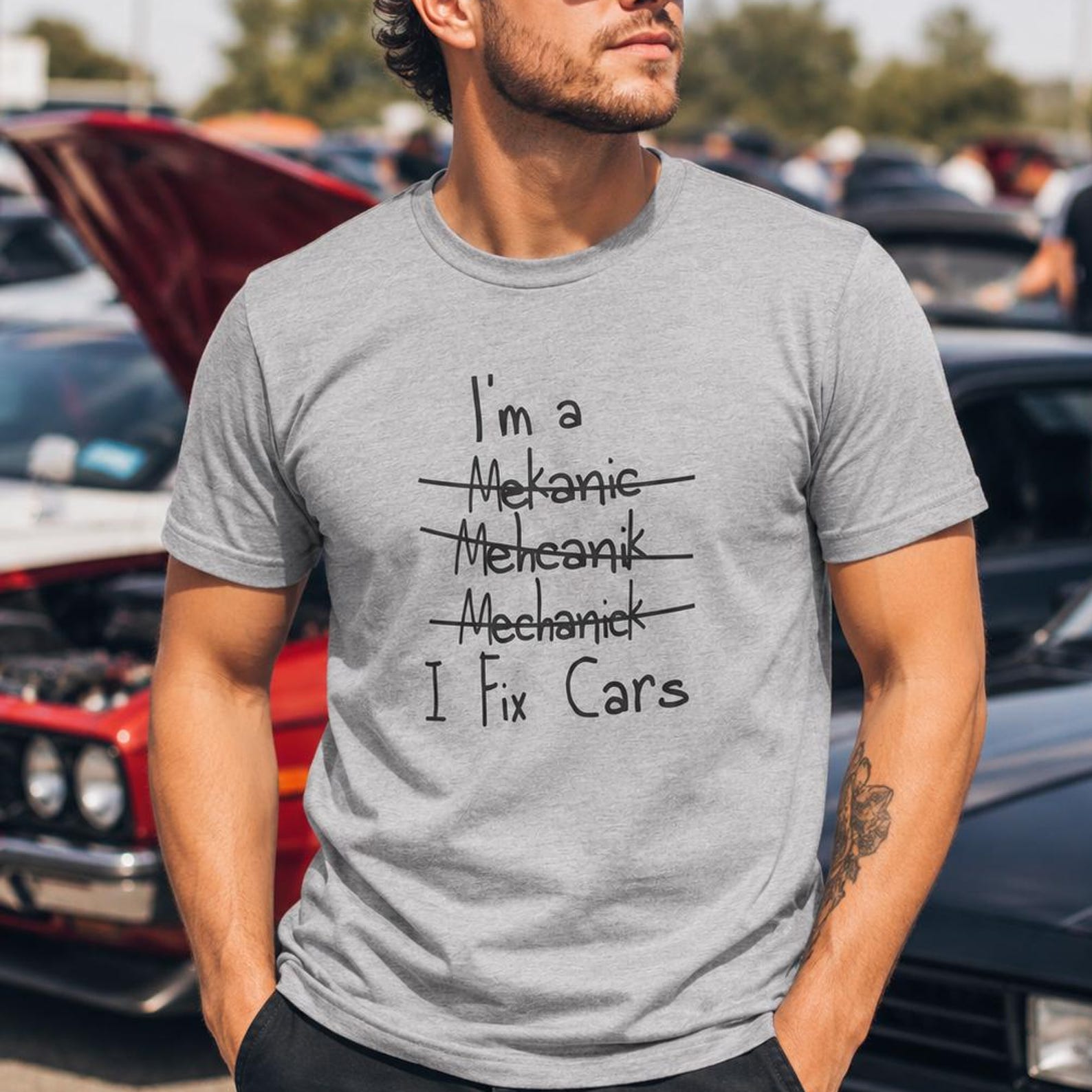 Funny Mechanic Shirt, I Fix Cars Humor Tee, Auto Mechanic Gift Dad, Garage Shirt 3XL