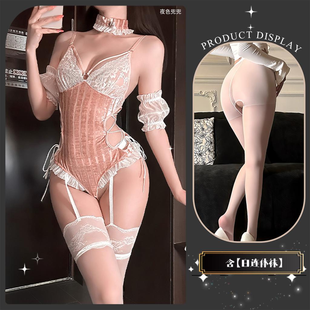 Sexy lingerie sexy bunny hot one-piece seduction bed free uniform maid cos female