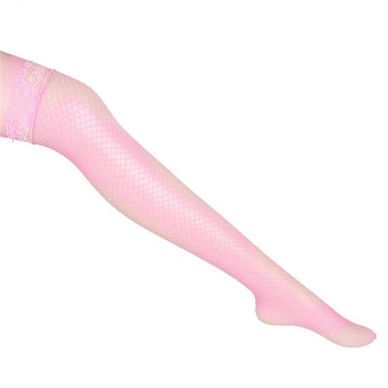 Dámské sexy průsvitné síťované punčochy s designem proti zadrhnutí Elasticita lichotivé siluetové punčochy pro každodenní párty a rande