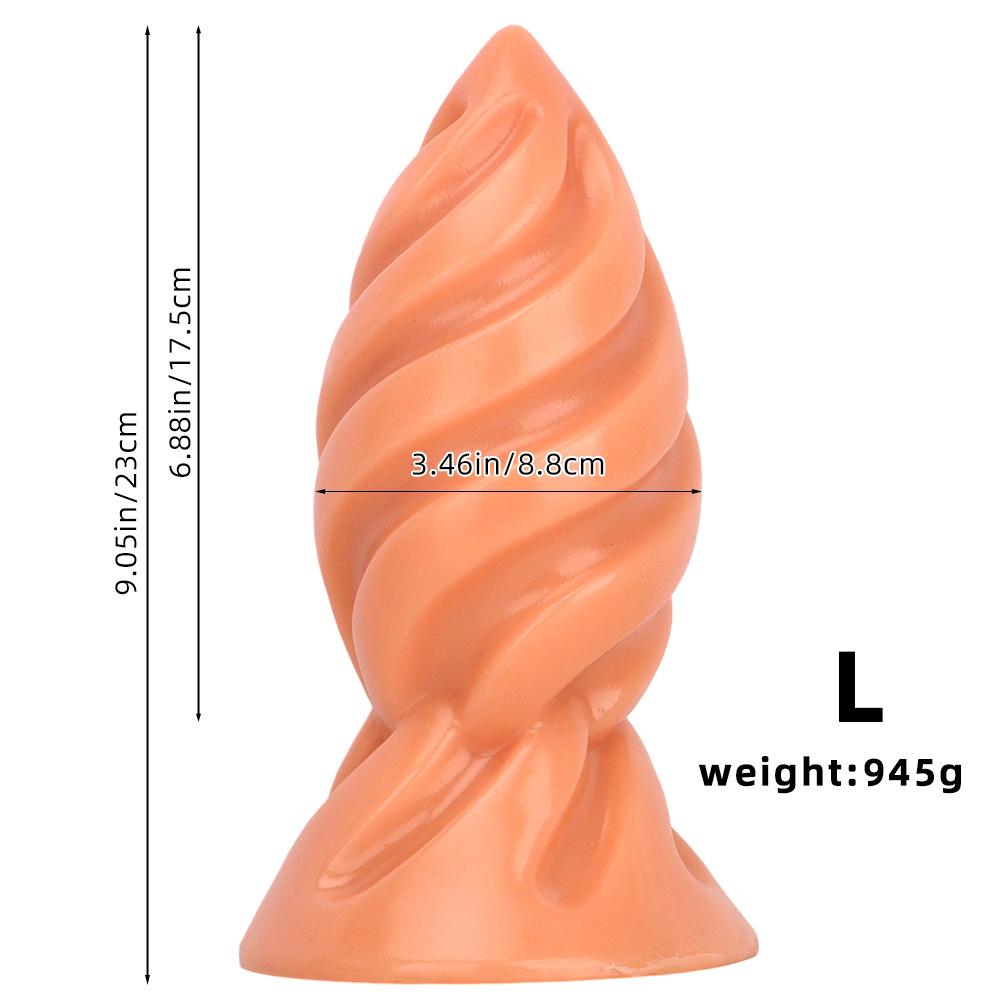 PVC Anal Plug Smooth Butt Plug Prostate Massager Adult Sex Toy for Men Women Fisting 18+
