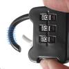 3 Digit Code Combination Padlock Small Travel Luggage for Case Lock Keyless Shackle Lock for Backpack Gym School Locker