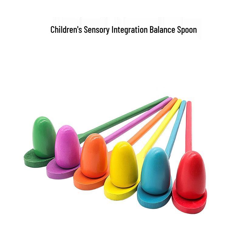 Junshi Kids Wooden Balance Spoon & Ball Toy