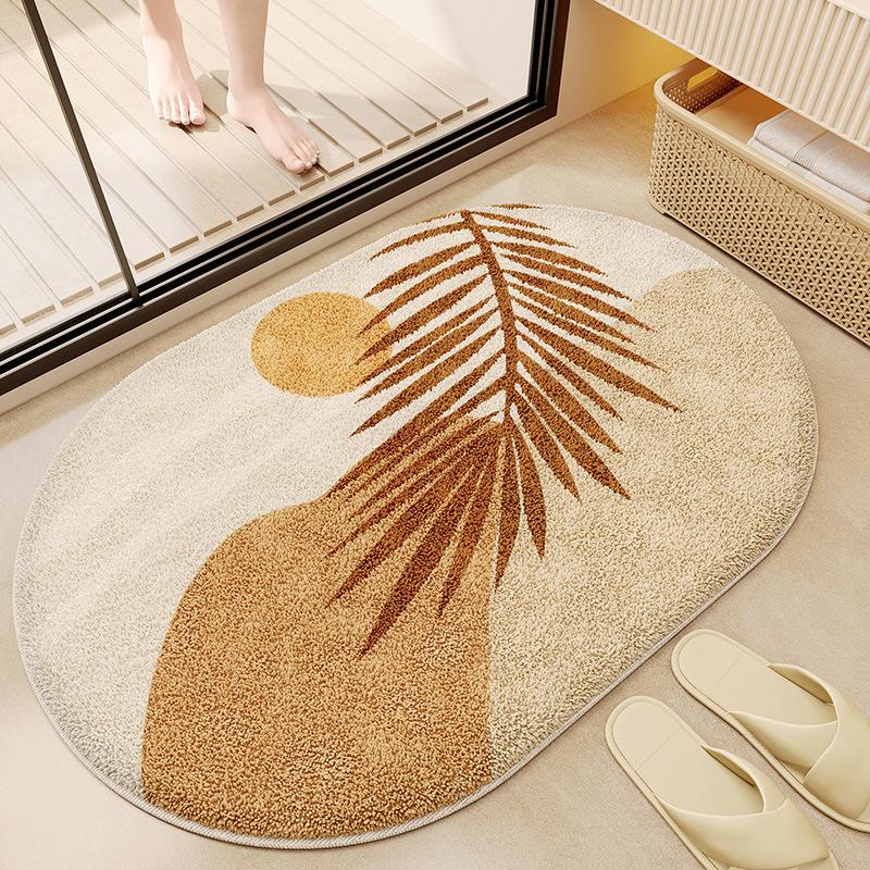 Bathroom Floor Mat Bathroom Foot Mat Absorbent Mat Bathroom Door Non Slip Carpet
