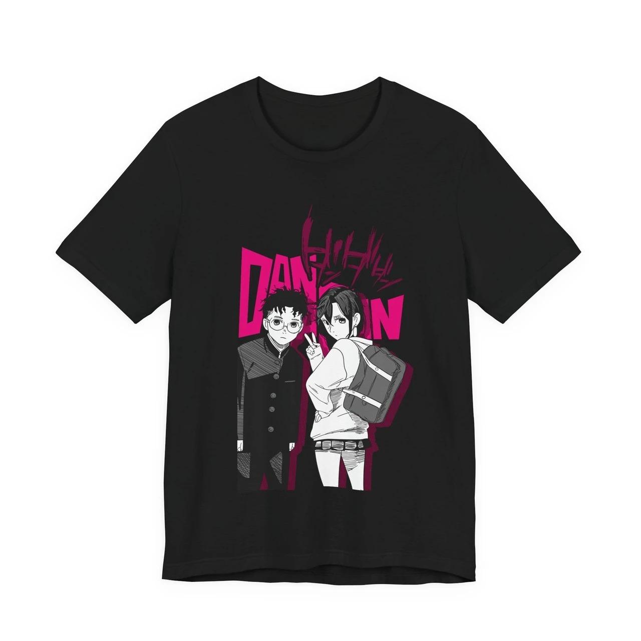 

Dandadan Okarun & Momo Anime Couple Portrait Unisex Heavyweight Cotton Oversized Streetwear T-Shirt 4XL